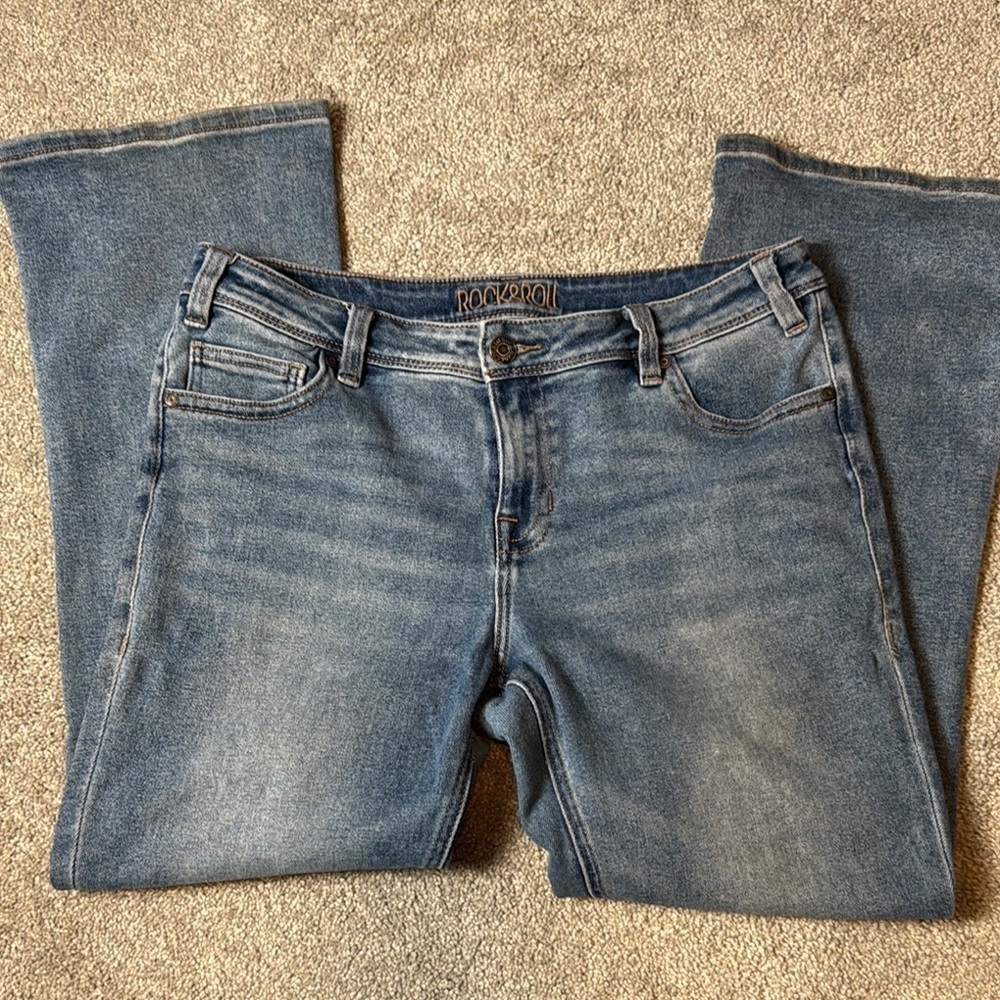 Rock and Roll Denim boot cut mid rise Jeans - Picture 6 of 15
